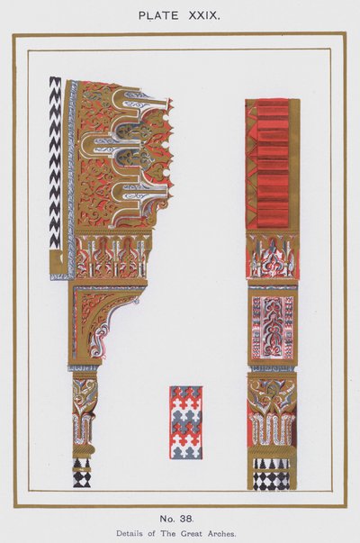 Podrobnosti o The Great Arches (barevné lito) od Spanish School