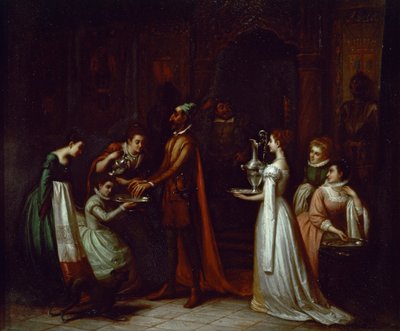 Don Quijote v domě vévodů od Spanish School