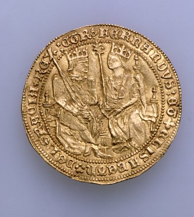 Double excelente Ferdinanda II. Aragonského (1479-1516) a Isabely Kastilské (1474-1504), sevillská mincovna, 1475 (zlato) (viz 168056) od Spanish School