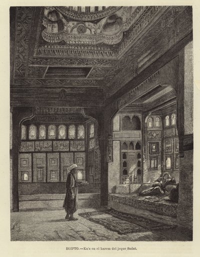 Egypt - Harém šejka Sadata od Spanish School