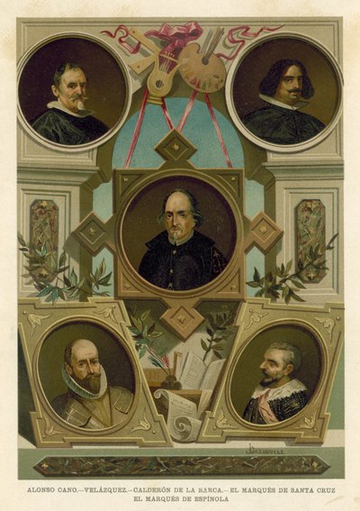 Slavné španělské historické postavy 17. století od Spanish School