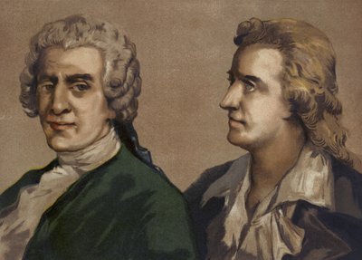 Friedrich Gottlieb Klopstock a Friedrich Schiller, němečtí básníci od Spanish School