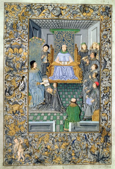 Frontispis Antonia de Nebrija (1444-1522) Gramatica od Spanish School
