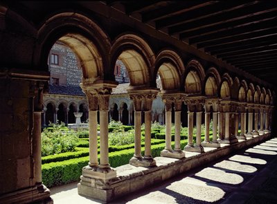 Zahradní křížová chodba v klášteře Las Huelgas, asi 1180 od Spanish School