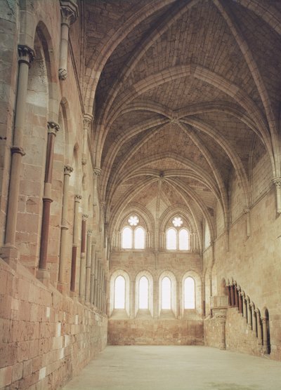 Interiér refektáře kláštera, 1215 od Spanish School