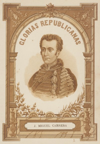 Jose Miguel Carrera , chilský generál a politik od Spanish School