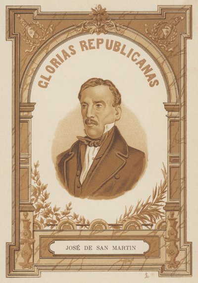Jose de San Martin , argentinský generál od Spanish School