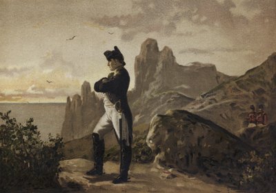 Napoleon v exilu na Svaté Heleně, 1815-1821 od Spanish School