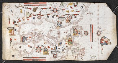 Portolan Chart, Jaume Olives od Spanish School