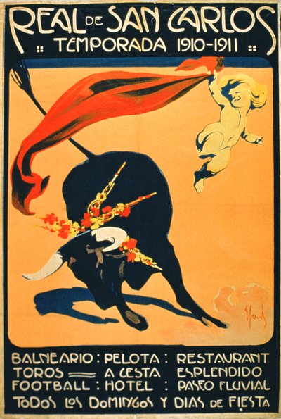 Plakát propagující akce v "Real of San Carlos od Spanish School