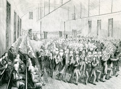 Shaker setkání v New Lebanon, New York, 1873 od Spanish School