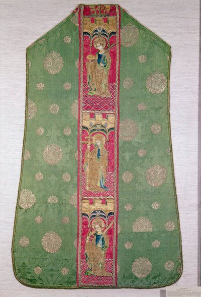 Španělský ornát, cca 1425-50 (vyšívané hedvábí) od Spanish School