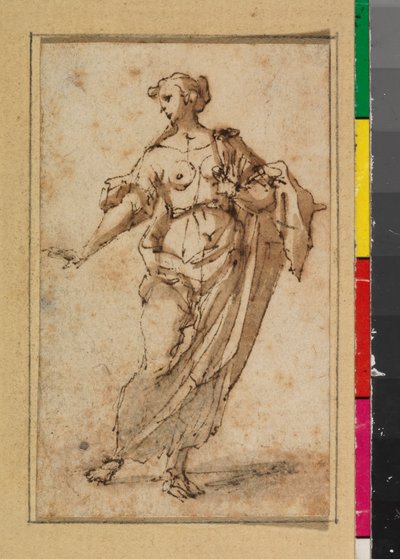 Žena vestoje, 1675-99 od Spanish School