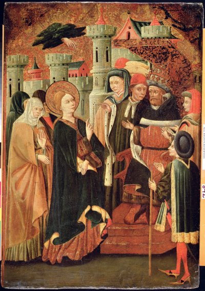 Posvěcení ženy (tempera na panelu) od Spanish School
