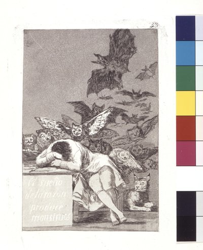 The Sleep Of Reason produkuje monstra (lept a akvatinta) od Spanish School