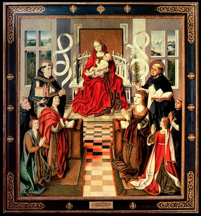 Panna katolických králů, kolem roku 1490 (olej na panelu) (podrobnosti viz 161527 a 3947) od Spanish School
