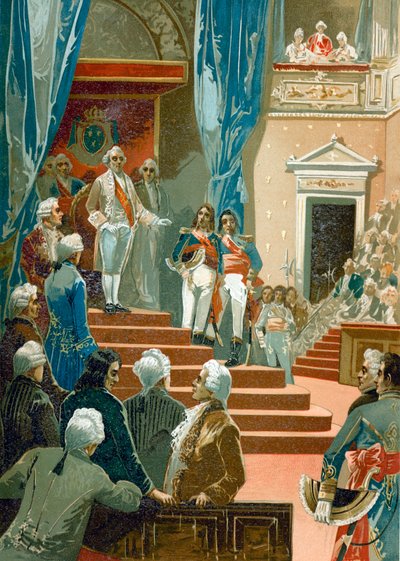 Neznámá scéna během francouzské revoluce od Spanish School