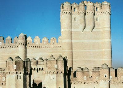 Pohled na hrad, postavený kolem roku 1453 od Spanish School