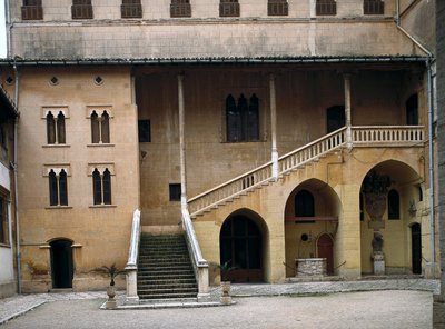 Pohled na vévodský palác Francois Borgia, vévoda z Gandie (1510-1572). Gandia, Španělsko (foto) od Spanish School