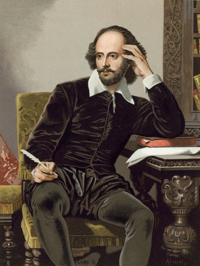 William Shakespeare, psaní od Spanish School