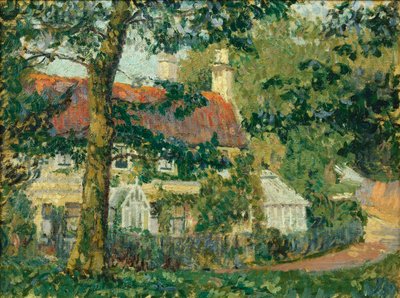 Chata s červenou střechou, Somerset, 1909-10 od Spencer Frederick Gore