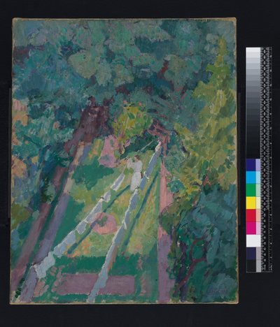 Pohled z okna na 6 Cambrian Road, Richmond, před rokem 1914 od Spencer Frederick Gore