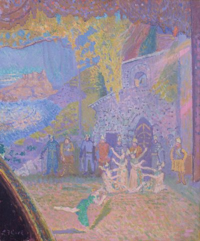 Tanec ducha Irska, Alhambra Music Hall, 1910 od Spencer Frederick Gore