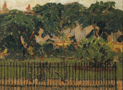 The Park Railings, Mornington Crescent od Spencer Frederick Gore
