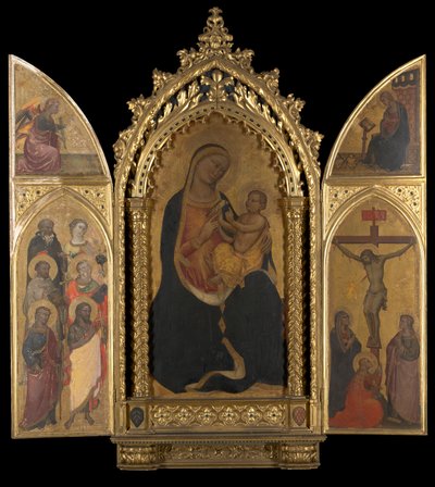 Ukřižování s Pannou Zvěstovatelkou od Spinello Aretino