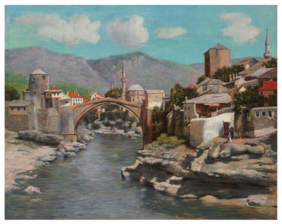 Starý most v Mostaru, Bosna od Spiro Bocaric