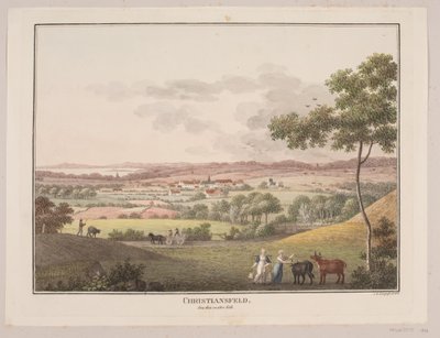Christiansfeld, ze západní strany od Søren L. Lange
