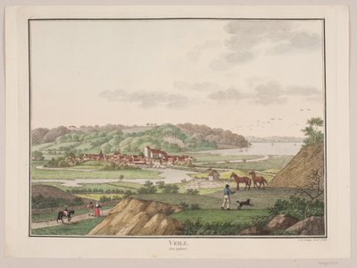 Vejle od jihozápadu od Søren L. Lange