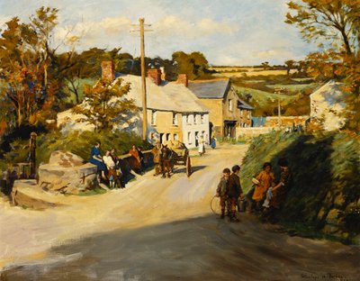 Cornish Village od Stanhope Alexander Forbes