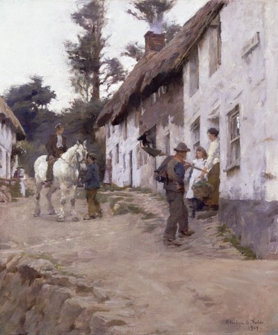 Večer - Pracovníci se vracejí od Stanhope Alexander Forbes