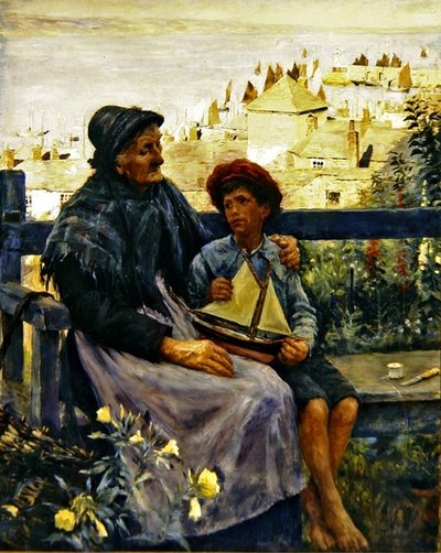 Syn moře (olej na plátně) od Stanhope Alexander Forbes