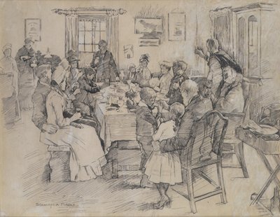 Zdraví nevěsty (inkoust na papíře) od Stanhope Alexander Forbes