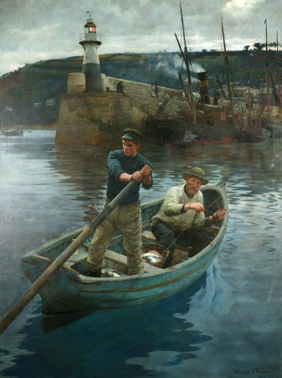 Maják v Newlynu, Cornwall od Stanhope Alexander Forbes