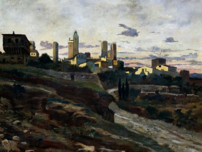 Svatý Gimignano od Stanislao Pointeau