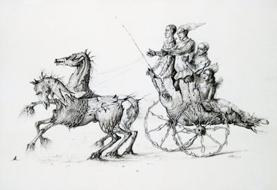 Smrt v Barouche, c1850-1890 od Stanislas Lepine