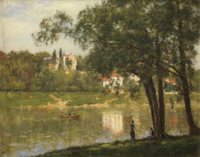 Ostrov Grande Jatte, kolem 1877-82 od Stanislas Victor Edouard Lepine