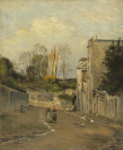 Montmartre, rue Cortot, kolem 1872-76 od Stanislas Victor Edouard Lepine