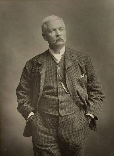 Sir Henry Morton Stanley (1841-1904), cestovatel, portrétní fotografie od Stanislaus Walery