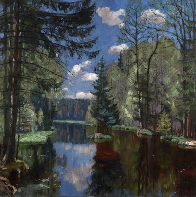 Lesní jezero, 1934 od Stanislav Julianovic Zukovskij