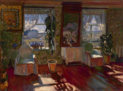Interiér, 1917 od Stanislav Yulianovich Zhukovsky