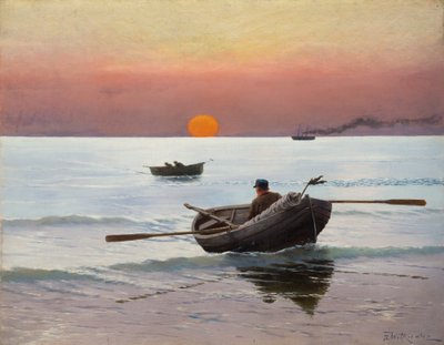 Západ slunce na moři (olej na plátně) od Stanislaw Ignacy Witkiewicz