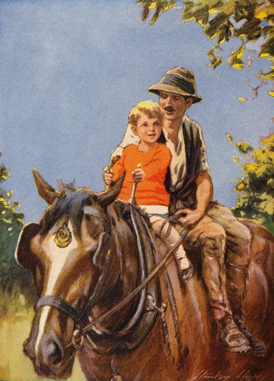Jízda na Dobbinu (barevná litografie) od Stanley Lloyd