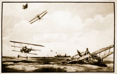 Smrt Richthofen, ilustrace z 