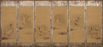 Divoké husy, období Momoyama nebo Edo, 1568-1615. od Sôtatsu