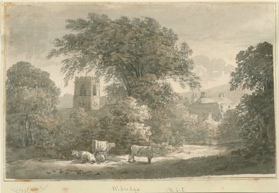 Aldridge Church: rytina, nd [1762-1802] od Stebbing Shaw