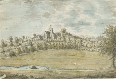 Armitage Church: malba vodovými barvami, nd [1762-1802] od Stebbing Shaw